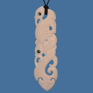 Bone Toki: Bone Manaia Pendant XL