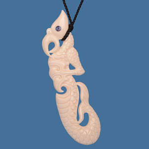 Bone Toki: Bone Manaia Pendant Necklace XL
