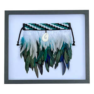 Framed Mini Paua Korowai