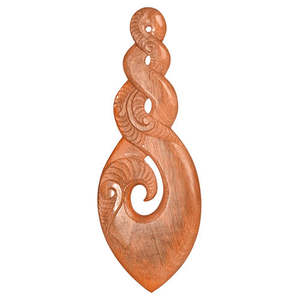 Maori Hardwood Carvings: Wooden Twist Wall Art