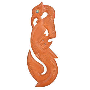 Wooden Manaia with Hook Wall Hanging