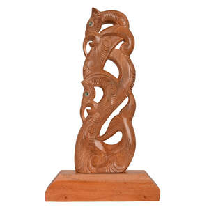 Double Manaia on base Whale tail