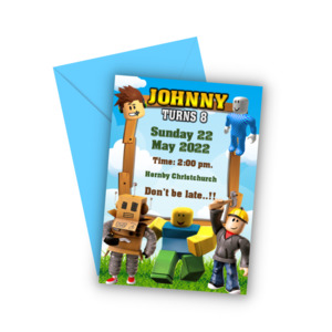Personalized Invitation Card: BLOCKS INVITES