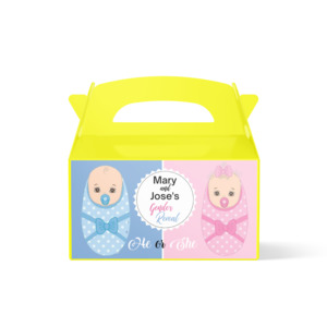 Personalised Treat Box: Personalised Treat Box - Gender Reveal