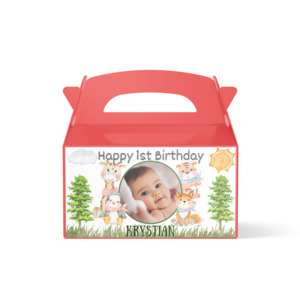 Personalised Treat Box: Personalised Treat Box - Wild Animals