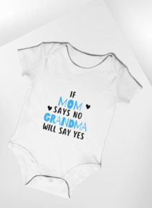 Personalised Onesie - Mom Says No