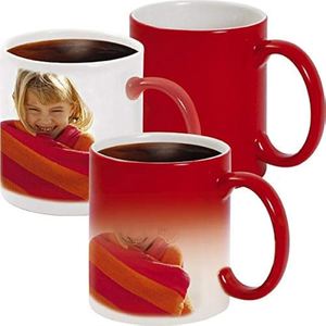 Mugs: RED - MAGIC COLOR CHANGING MUG