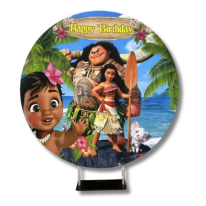 Rentals Round Backdrop: MOANA - ROUND BACKDROP