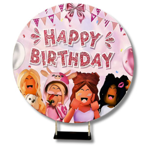 Rentals Round Backdrop: ROBLOX GIRLS 2 - ROUND BACKDROP