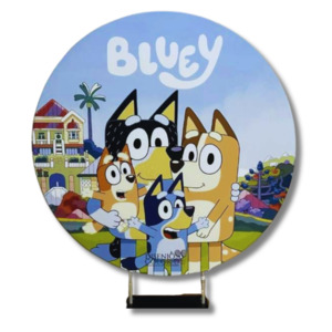 Rentals Round Backdrop: BLUEY - ROUND BACKDROP