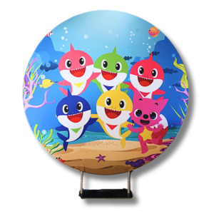 Rentals Round Backdrop: BABY SHARK - ROUND BACKDROP