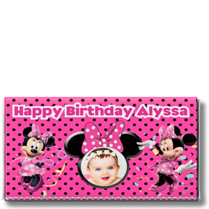 Kids Chocolate: MINNIE - PERSONALISED CHOCOLATE BAR