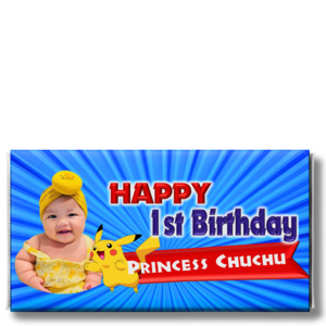 Kids Chocolate: PIKACHU - PERSONALISED CHOCOLATE BAR