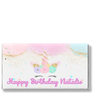 Kids Chocolate: UNICORN - PERSONALISED CHOCOLATE BAR