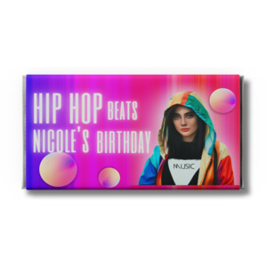 PERSONALISED CHOCOLATE BAR 90G - HIPHOP