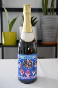 Baby Shark: Sparkling Grape Juice with Personalized Labels - Shark