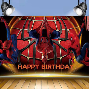 SPIDERMAN BIRTHDAY PARTY BANNER 3x5ft