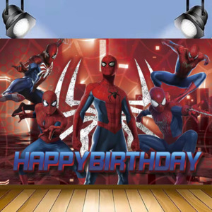 SPIDERMAN BIRTHDAY PARTY BANNER 3x5ft