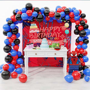 Spiderman Balloons Garland Kit