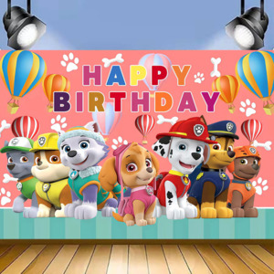 PAW PATROL BIRTHDAY PARTY BANNER 5x7ft