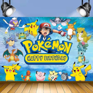 POKEMON PIKACHU BIRTHDAY PARTY BANNER 3x5ft