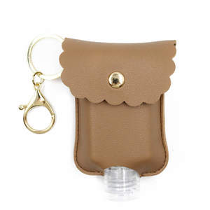Cute Hand Sanitizer Bottle Holder - Brown