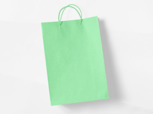 Party Favors: Pack of 4 - Goodie Bags - Light Green