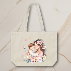 Personalized Tote Bag - Mother & Son