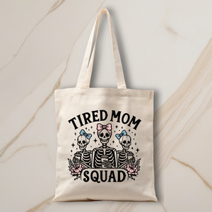 Personalized Tote Bag - Tired Mom Squad
