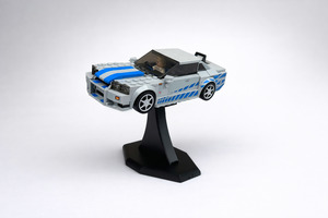 LEGO® Speed Champions Car Display Stand (75°) – Modular, Connectable Base