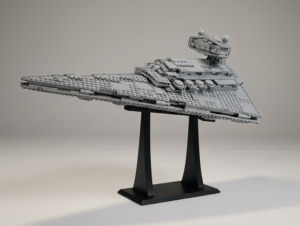 Display stand for LEGO® sets (Medium-Large/75° Angle) variable height