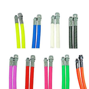 Oms: Hose 51cm / 20" Coloured Braided Miflex LPI hose