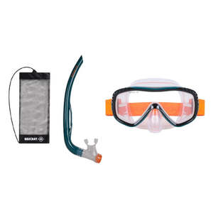 Snorkeling Sets: Beuchat Oceo Adult Mask & Snorkel set Deep Green
