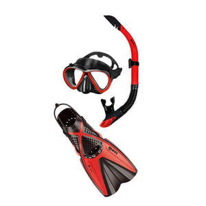 Snorkeling Sets: Mares Bonito X-One Set - RED