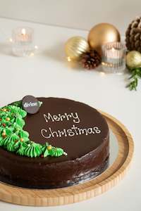 Cake: Moist Chocolate Christmas - Large (Corporate)