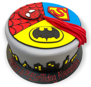 Novelty Superhero Cake