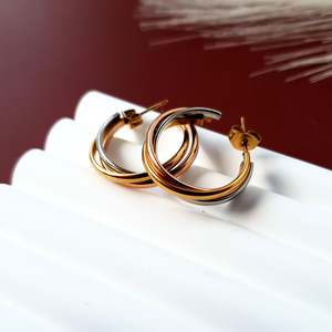 Earrings: Mix It Up Hoop Studs - Mixed