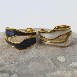 Rings: Flowing Waters Adjustable Ring - Gold