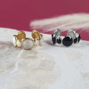 Rings: Bubbles Adjustable Ring - Gold or Silver