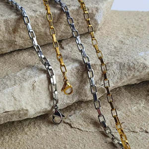 Bold Links Chain Bundle - Matching Necklace and Bracelet Set