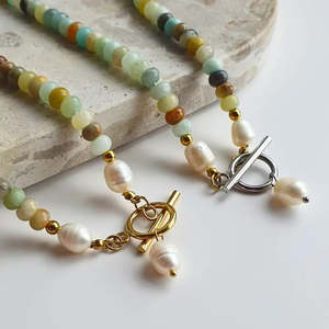 Emerald City Freshwater Pearl Necklace - Gold or Mixed
