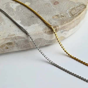 Delicate Twist Chain Necklace - Gold or Silver