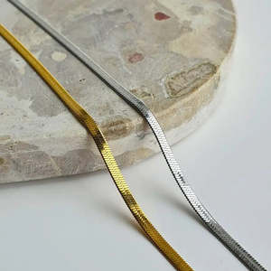 Snake Chain Necklace - Gold or Silver