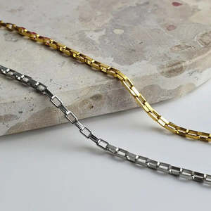 Bold Links Chain Necklace - Gold or Silver