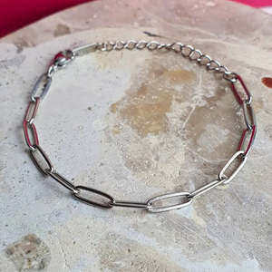 Linked Up Paperclip Bracelet - Silver