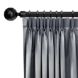 Products: Expandable Rod Set with Globe Finial 120-210cm – Black – DIY Online