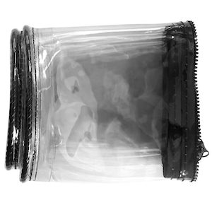 Patio Blind Width Extender 10cm – Clear with Black Trim – DIY Online