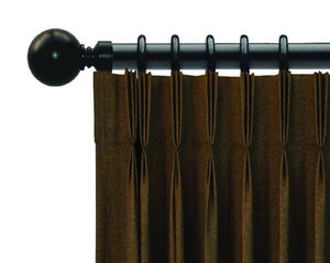 Admire Black Painted 22/25mm Expandable Rod Set with Ball Finial – 120 – 210&hellip;