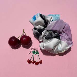 Pastel Rainbow Cupcake - Oversized Scrunchie