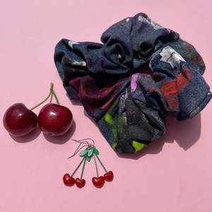 Dark Denim Dreams - Oversized Scrunchie